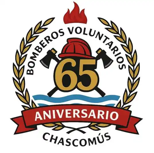 Los Bomberos Voluntarios de Chascomús eligieron el escudo conmemorativo por su 65° aniversario