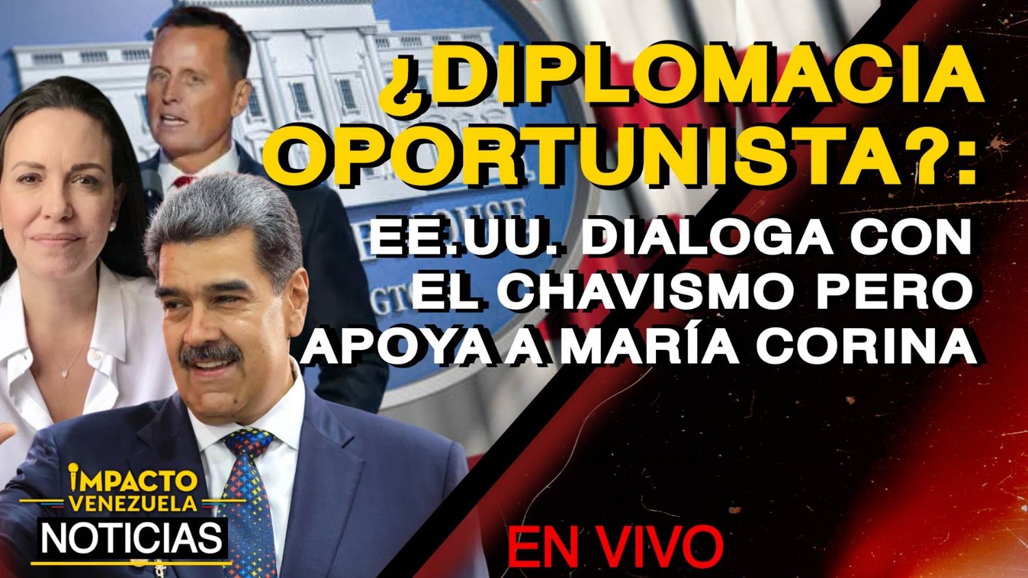 ¿DIPLOMACIA OPORTUNISTA? EE.UU. dialoga con el chavismo pero apoya a María Corina – VIDEO