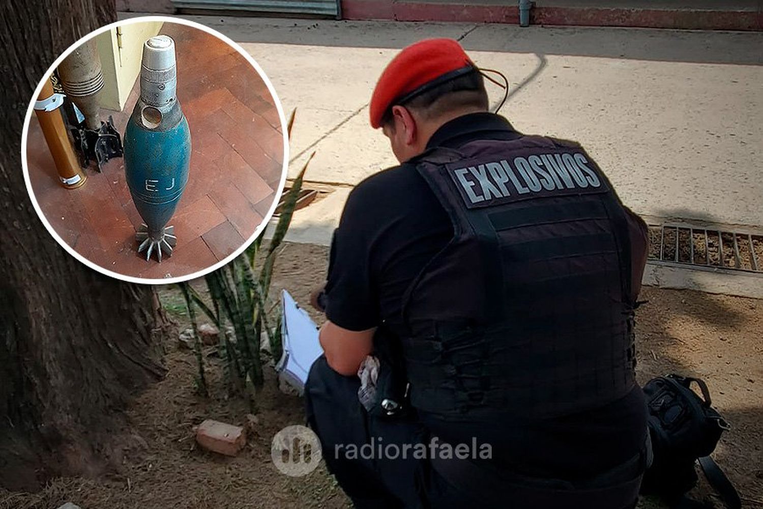 Encontraron un proyectil de mortero intacto en un basurero de Rafaela: tuvieron que intervenir los Bomberos