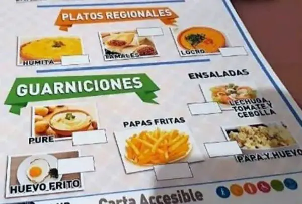 Impulsan menús con pictogramas en restaurantes