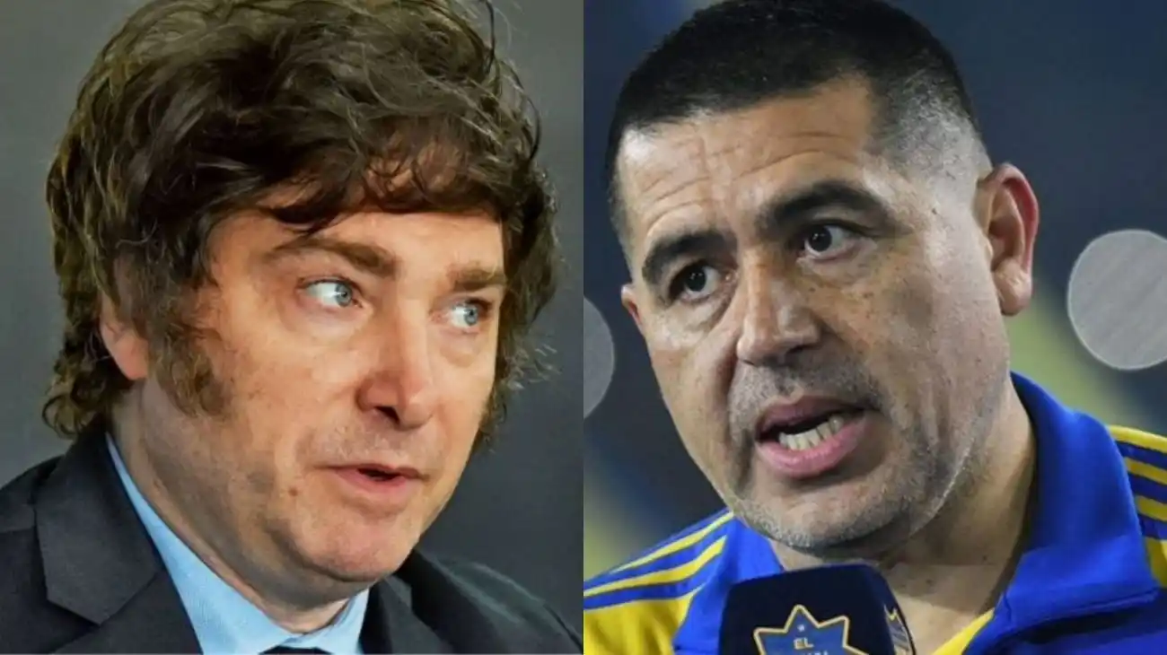 Milei compartió un posteo contra Riquelme tras la eliminación de Boca.