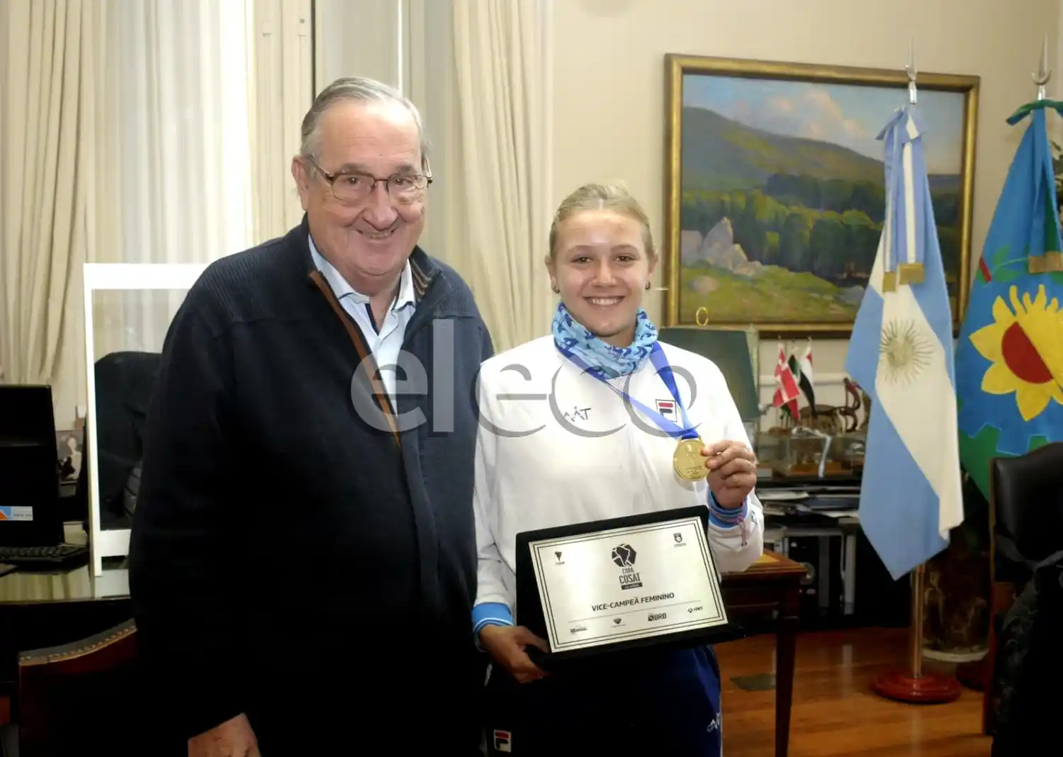 Sol Larraya Guidi recibió un reconocimiento del Municipio