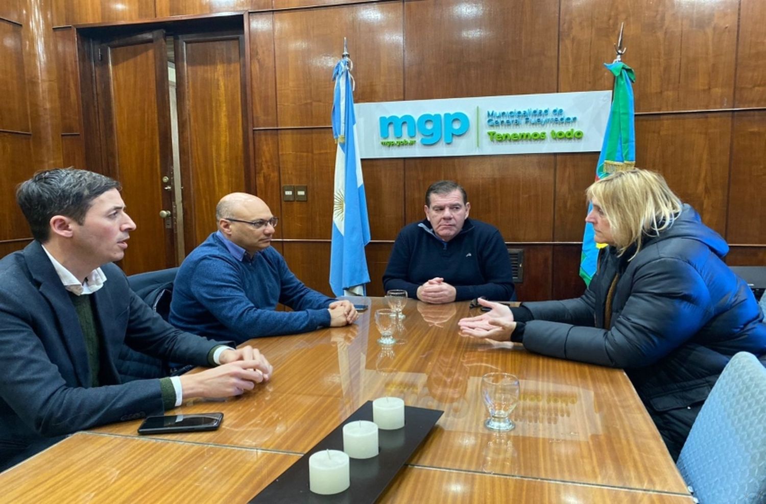 Reunión de trabajo entre el intendente de Balcarce y Montenegro
