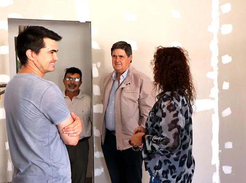 Gargaglione recorrió el lugar donde funcionará la escuela técnica