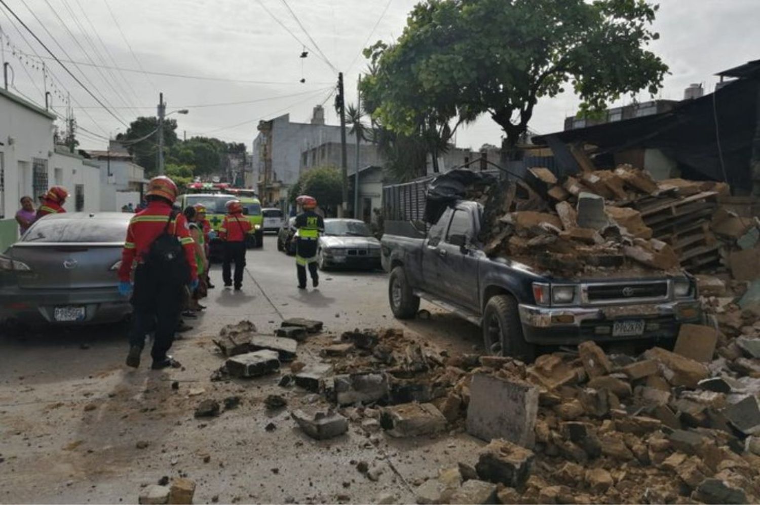 Daños tas los sismos y réplicas en Guatemala