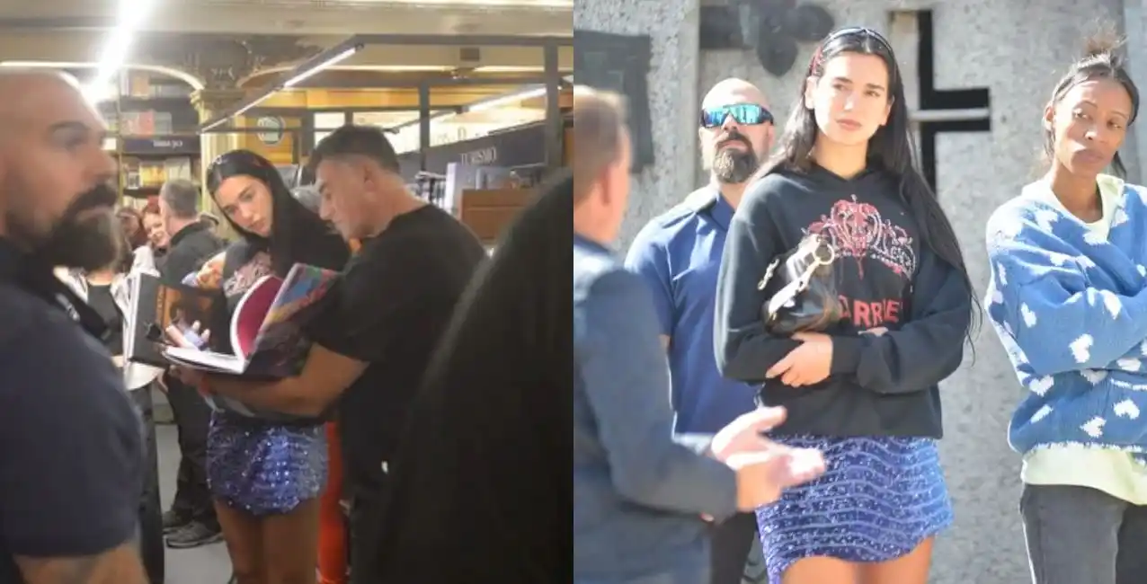 Dua Lipa recorrió las calles de Buenos Aires