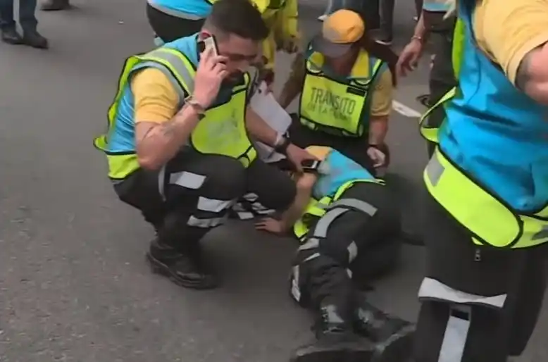 Atropellaron a una agente de tránsito en un control de tránsito en CABA