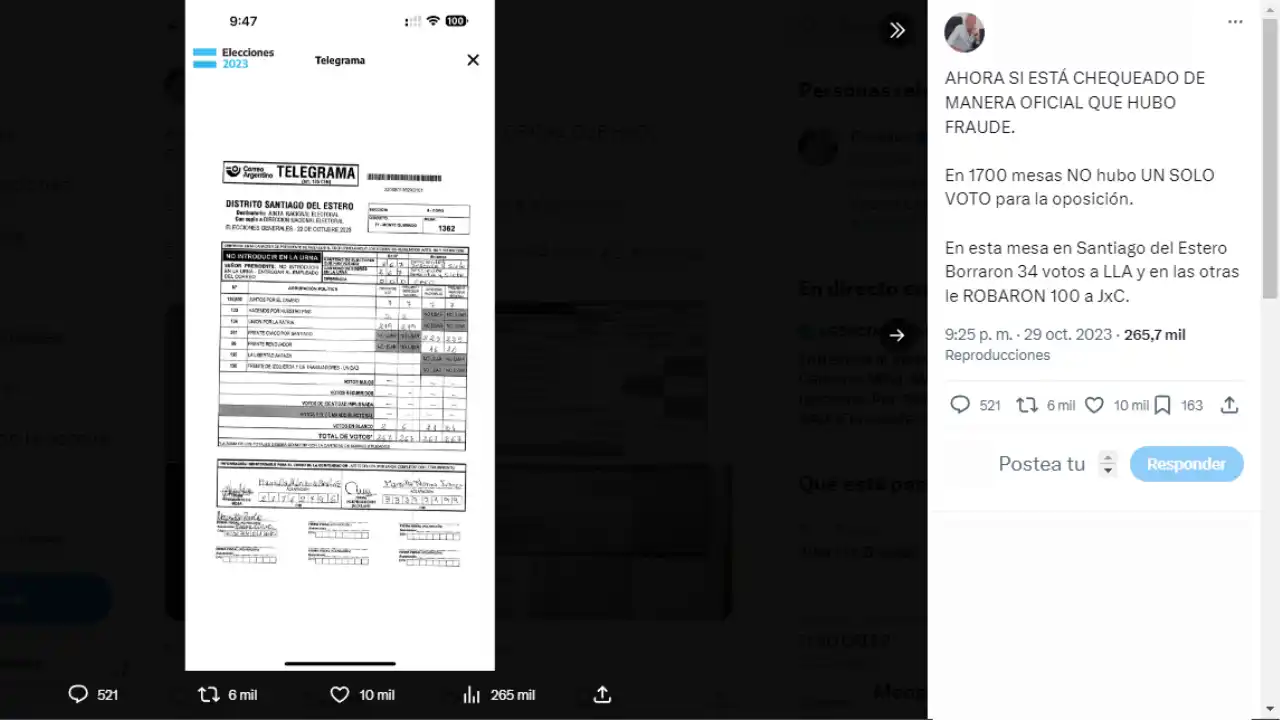 Por qué las inconsistencias en los telegramas del escrutinio provisorio no implican fraude electoral