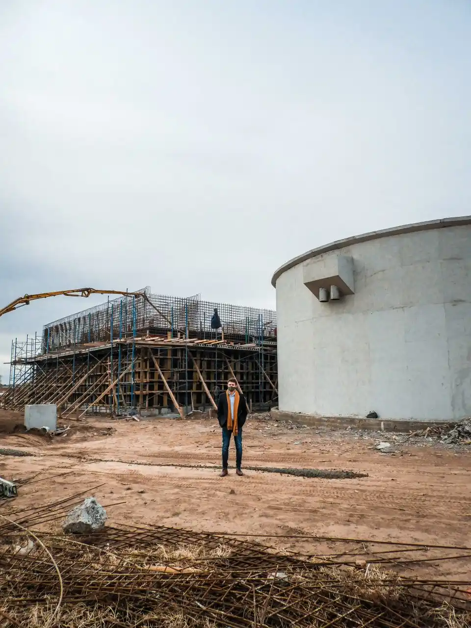 Teodelina: Avances en la construcción de la planta de tratamiento de efluentes cloacales