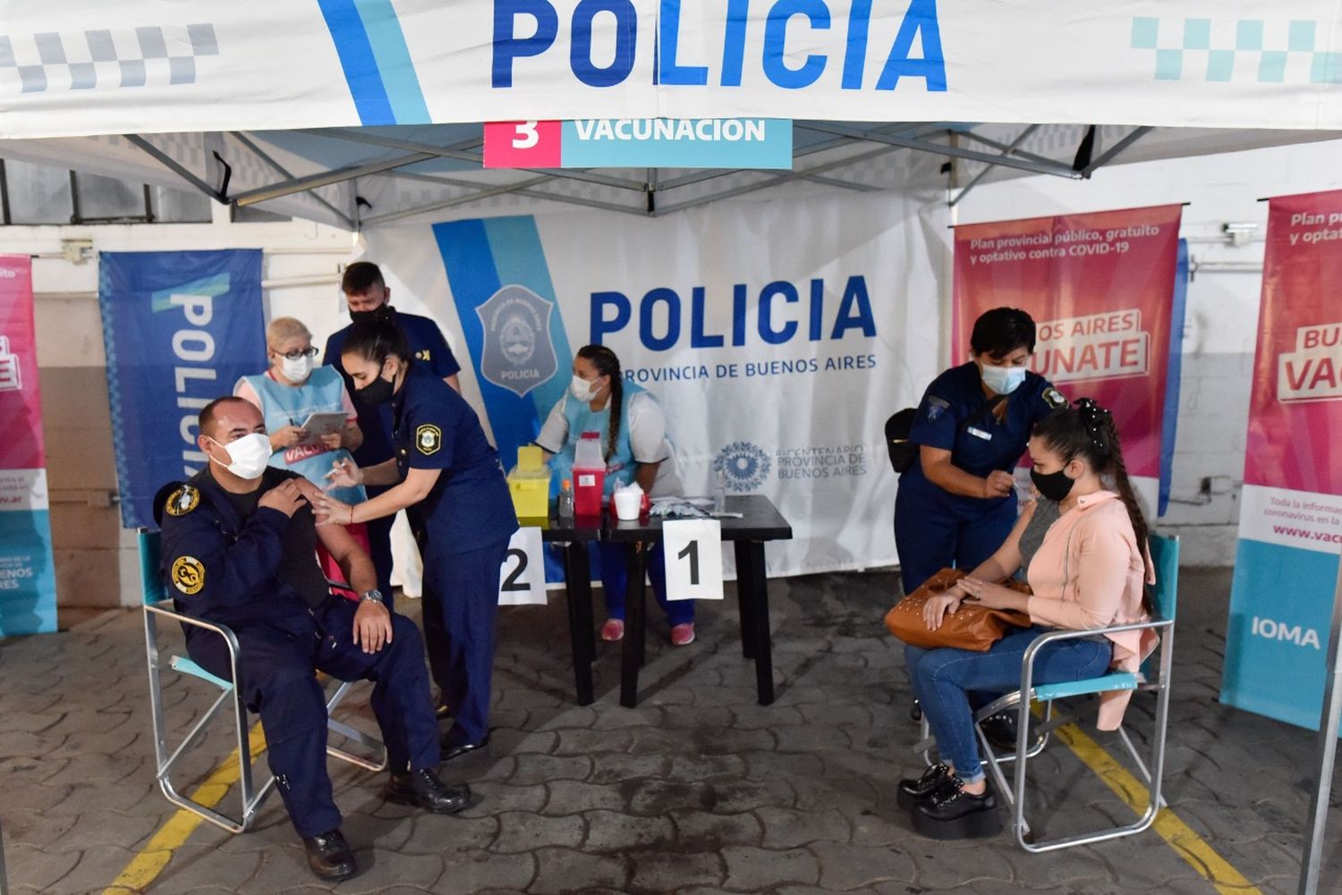 Coronavirus en la Provincia: Comenzó la vacunación del personal de seguridad bonaerense