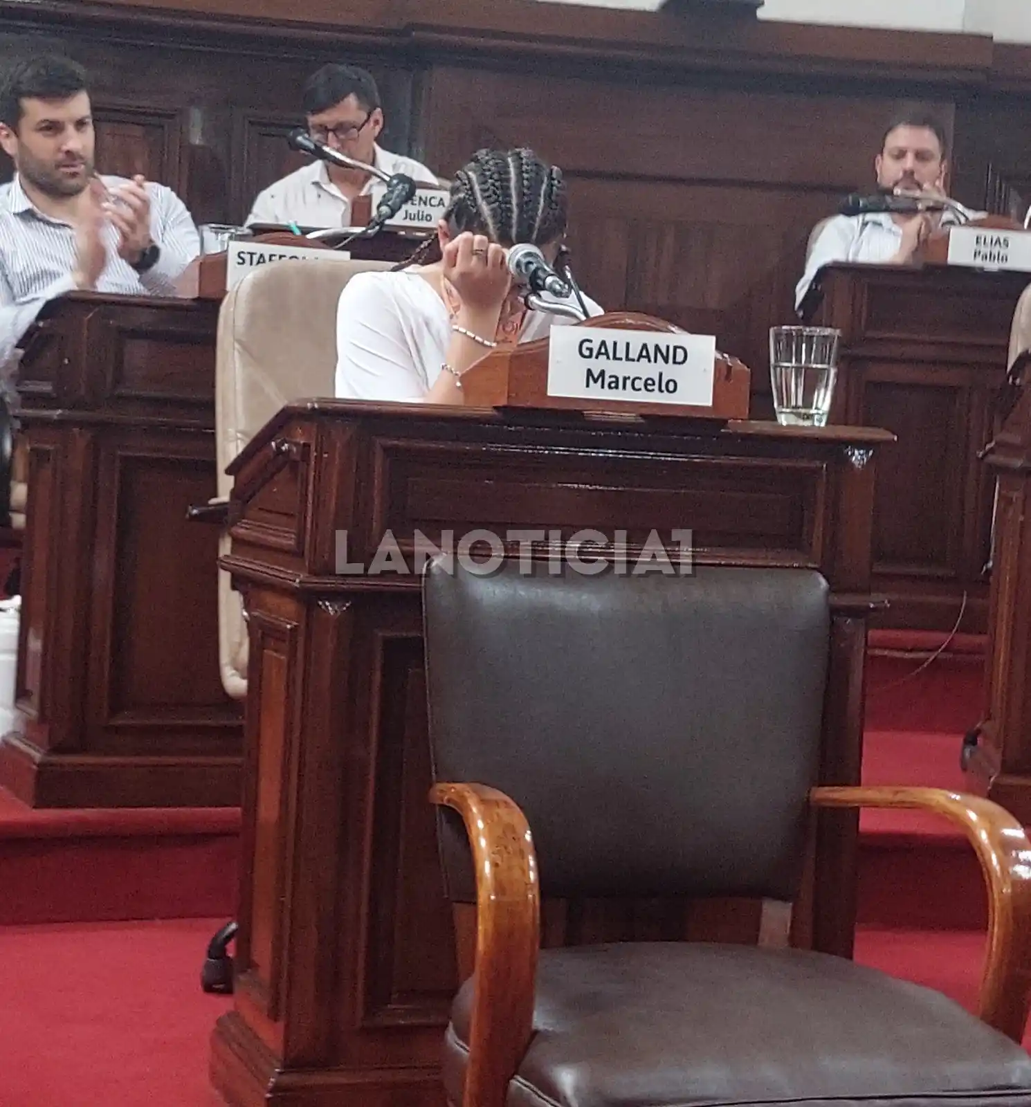Marcelo Galland y Cintua Mansilla junto a Mayra.