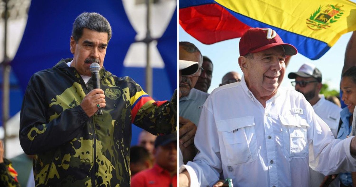 Los venezolanos elegirán entre la continuidad del chavismo y la opción opositora: Maduro y González Urrutia.