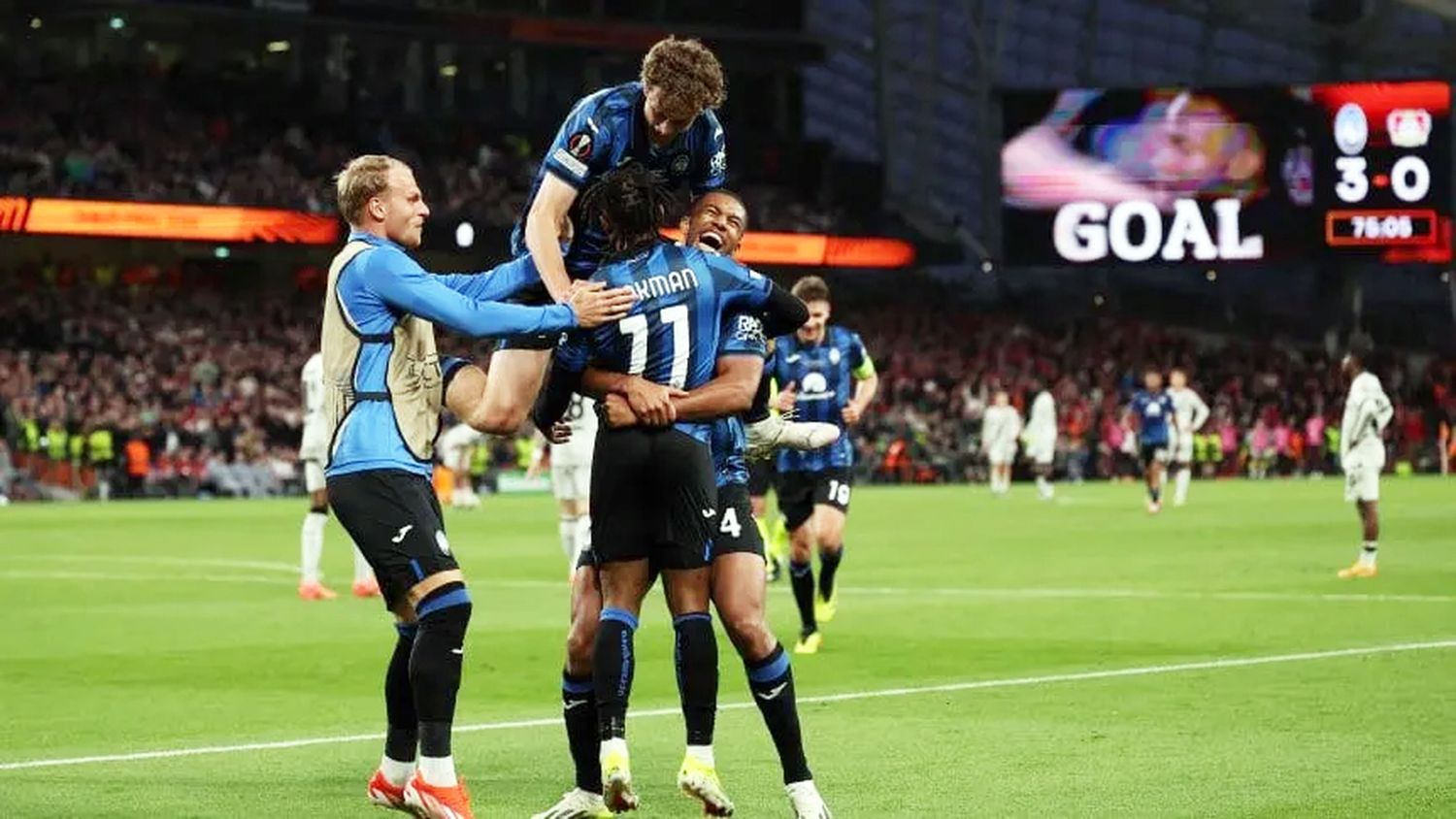 Atalanta goleó al Bayer Leverkusen y es campeón de la Europa League
