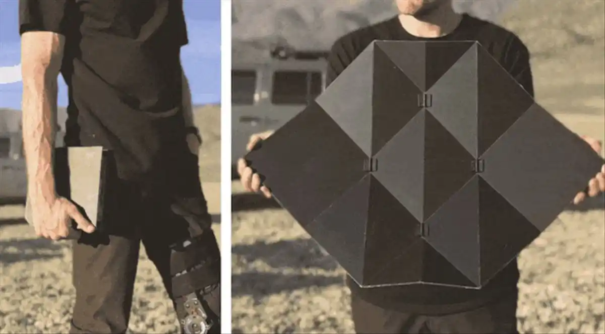 Panel solar origami para llevar energía a cualquier lugar