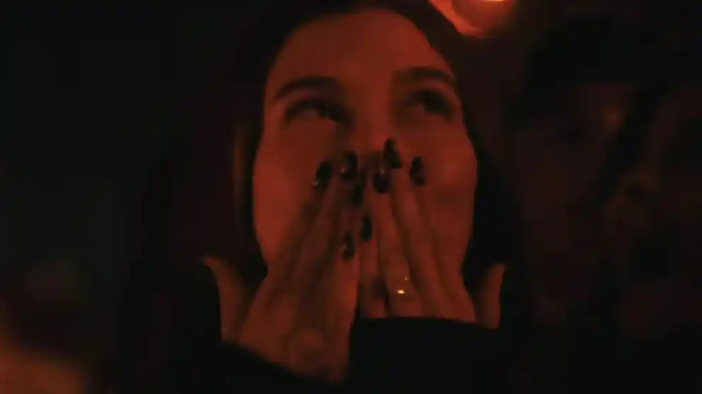 Hailey Bieber reaccionó desde el público al show de Justin en Coachella - 1