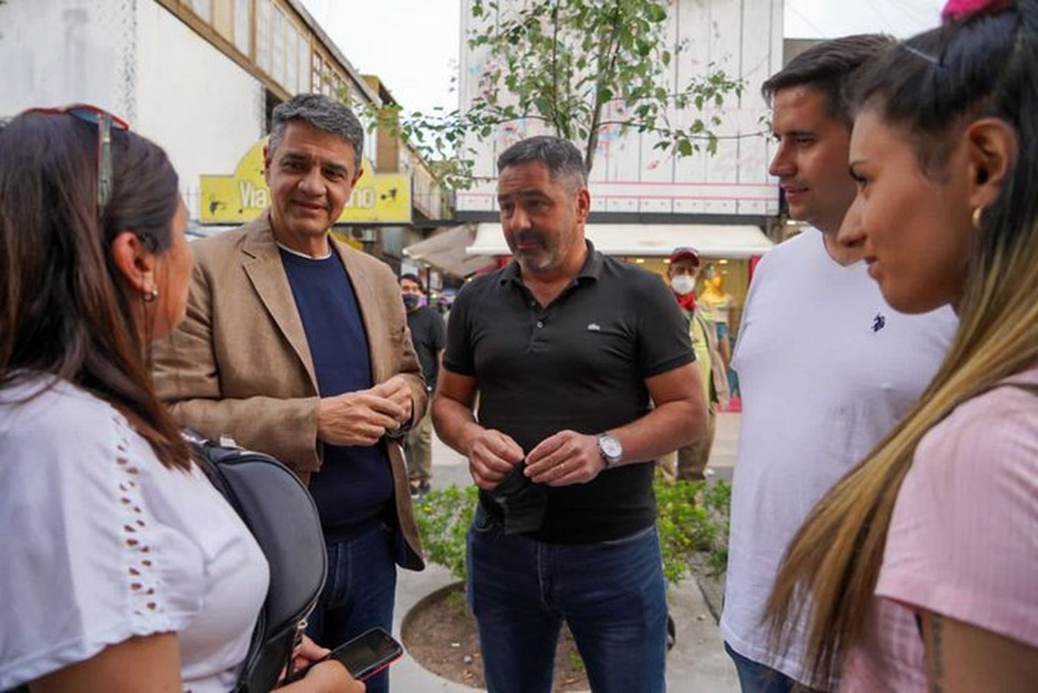 Elecciones 2021: Jorge Macri recorrió San Martín para respaldar al candidato local de Juntos Andrés Petrillo