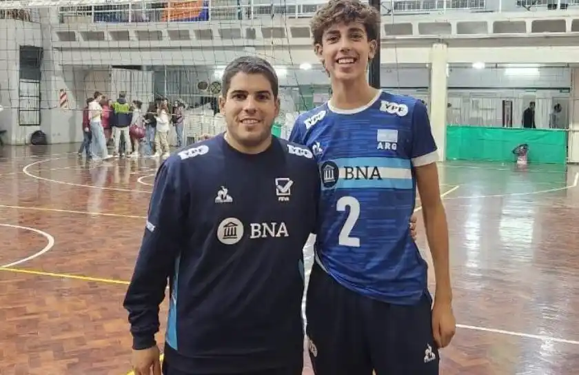 Brais Del Coto junto a Gonzalo Borstelmann en una concentración durante el año pasado.