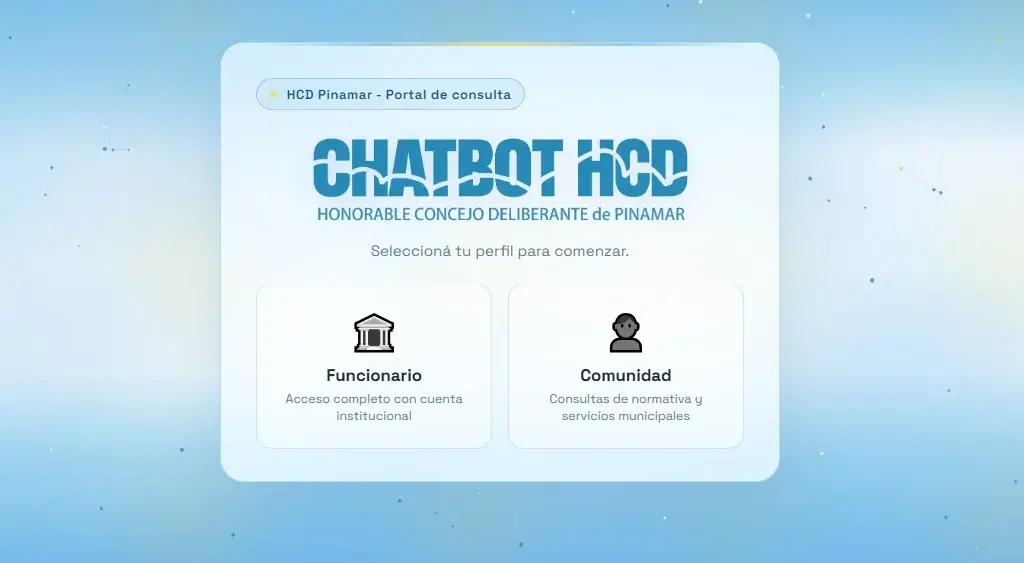 Chatbot HCD Pinamar