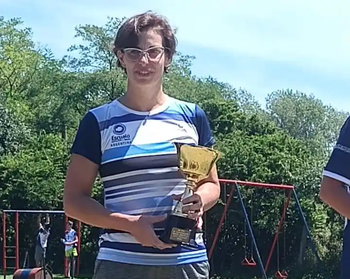 Guillermina Barainca se destacó en el río Quequén.