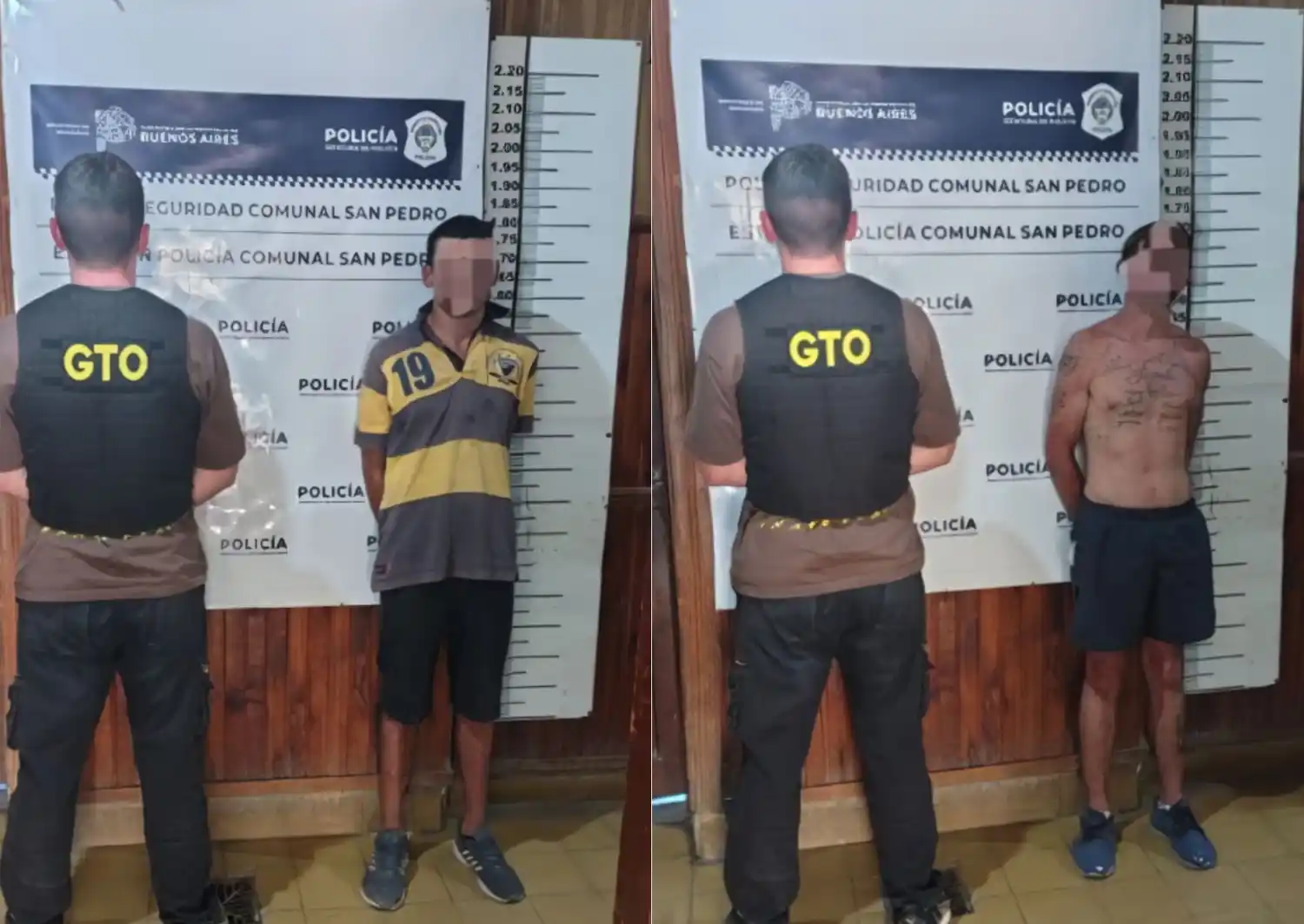 Los sujetos fueron trasladados a la Comisaría.