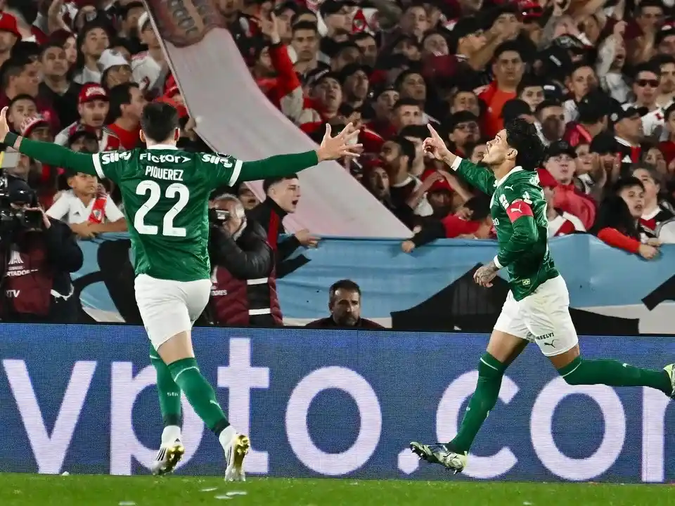 River perdió con Palmeiras en la ida de los cuartos de final de la Copa Libertadores