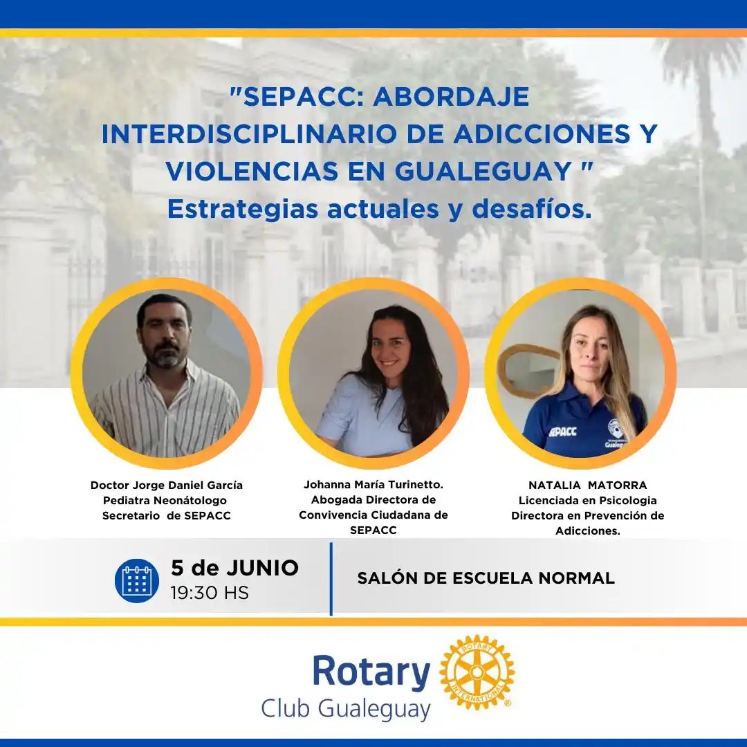 Los disertantes serán integrantes de la SEPACC.