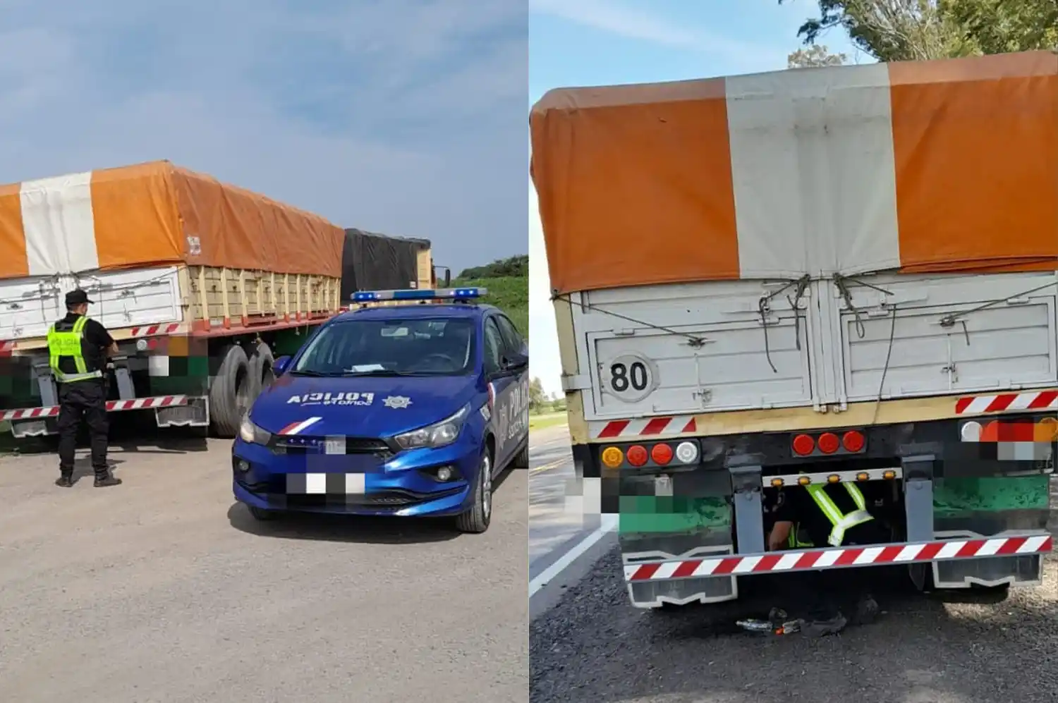 Secuestraron un acoplado que circulaba por Ruta Nacional 33 con pedido judicial