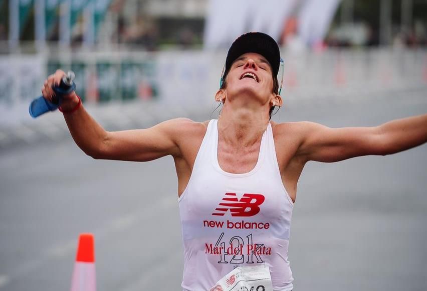 Lucía Dibbern logró un muy buen resultado en la maratón de Mar del Plata