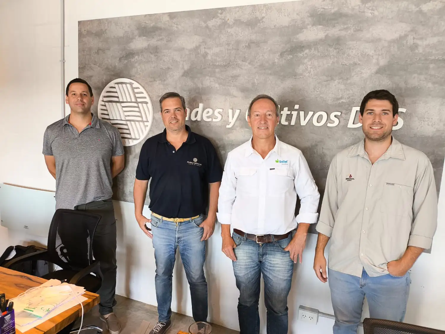 En Rindes y Cultivos, Sixto Fernández, Maximiliano Mendiri, Bruno Segovia y Pablo Andrich.
