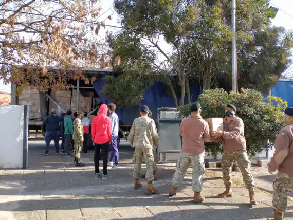 Completaron una nueva entrega de los módulos alimentarios escolares