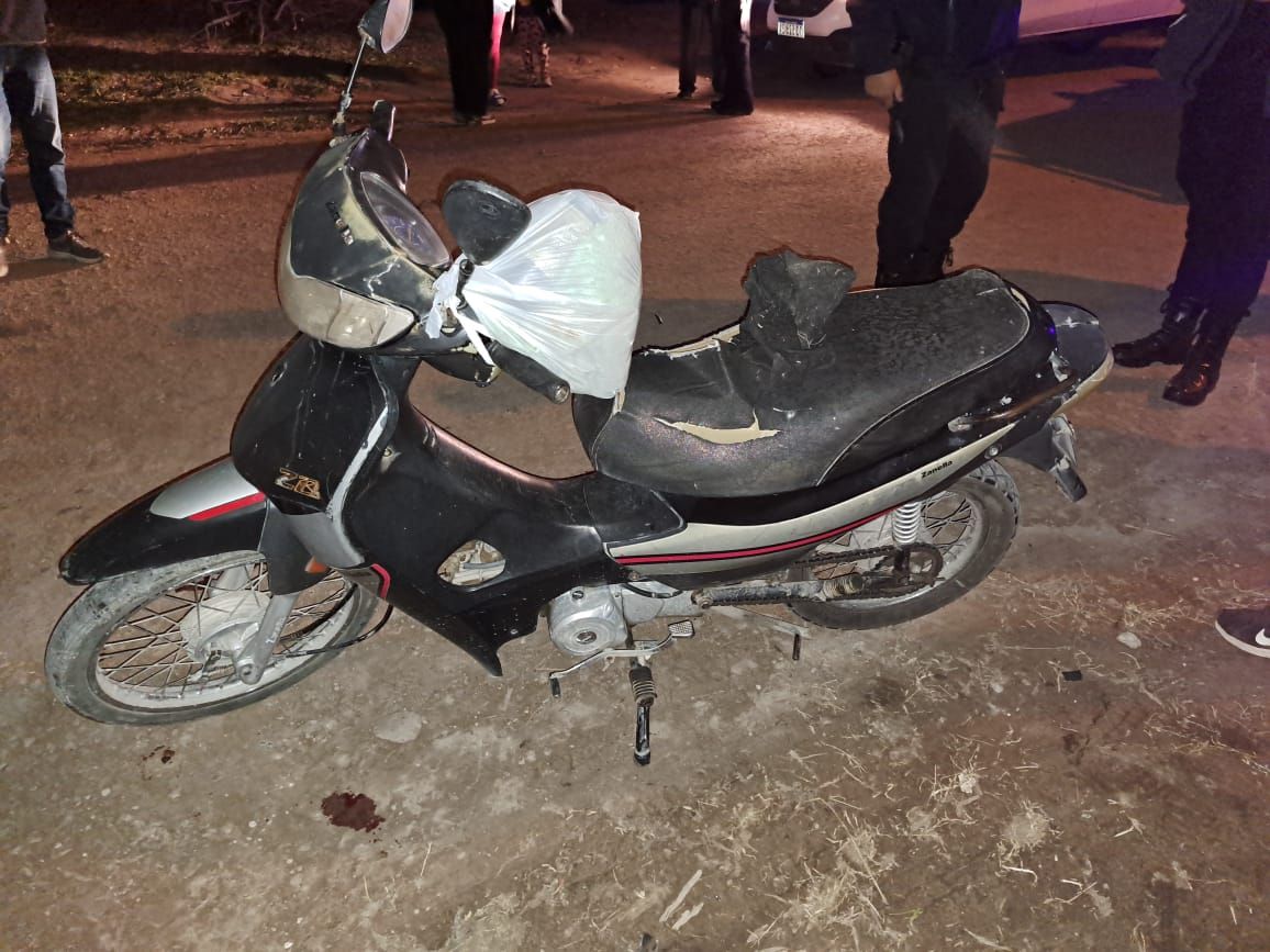 Trasladaron a un motociclista accidentado al hospital