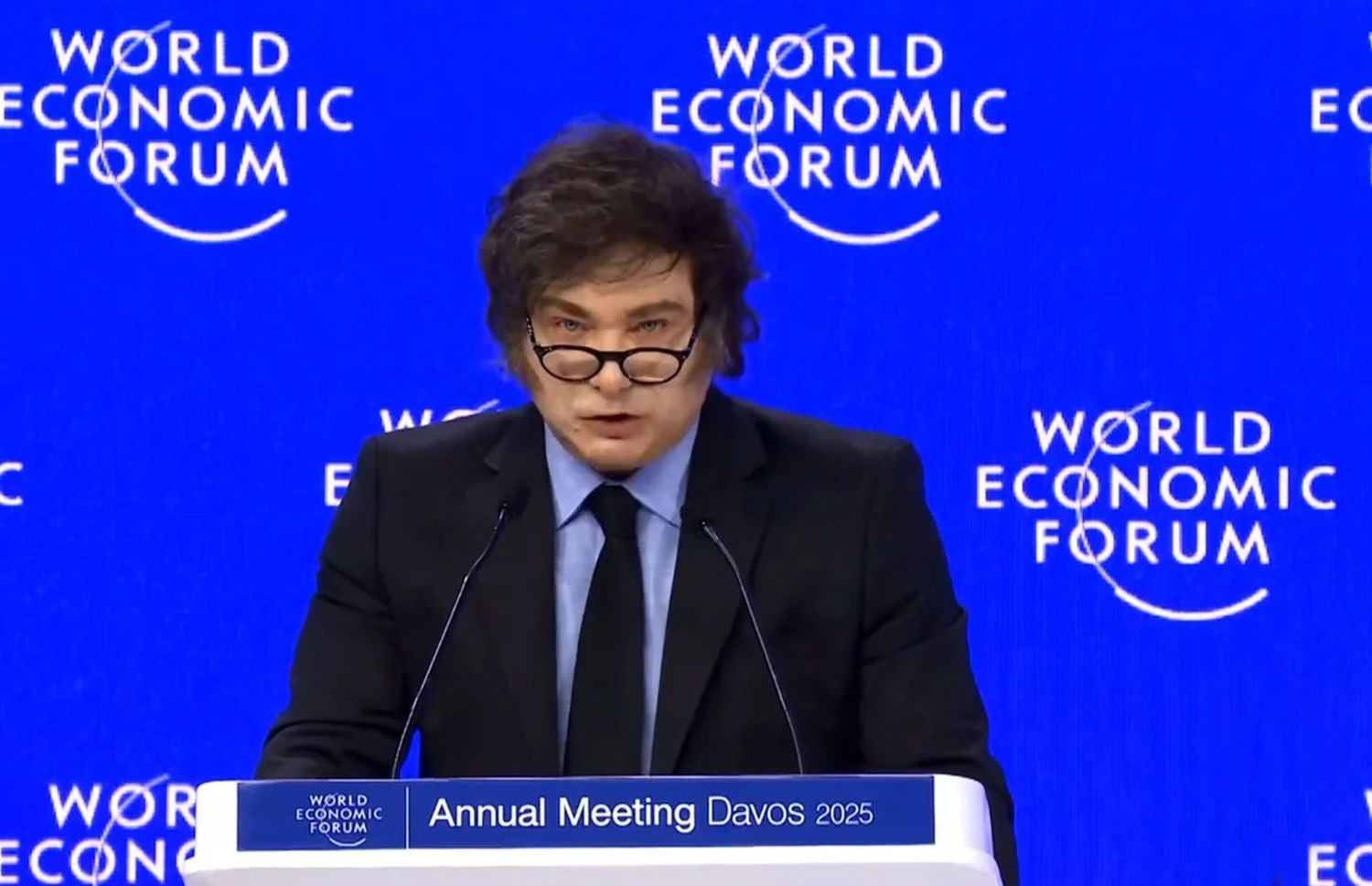 Milei en Davos: "Hay que eliminar el virus de la ideología woke"