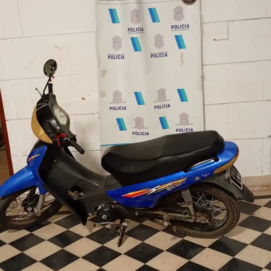 Aprehendieron a un menor de 12 años tras robar una moto