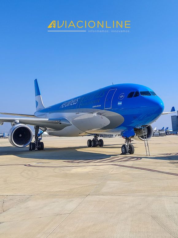 Aerolíneas Argentinas inicio la comercialización de sus vuelos con Airbus A330 en Aeroparque