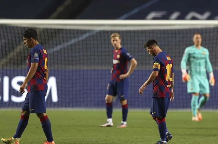 Furor en redes por la humillante derrota del Barcelona en Champions