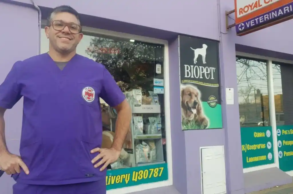 Un veterinario de Rufino creó una tienda de merchandising para ayudar a los animales abandonados