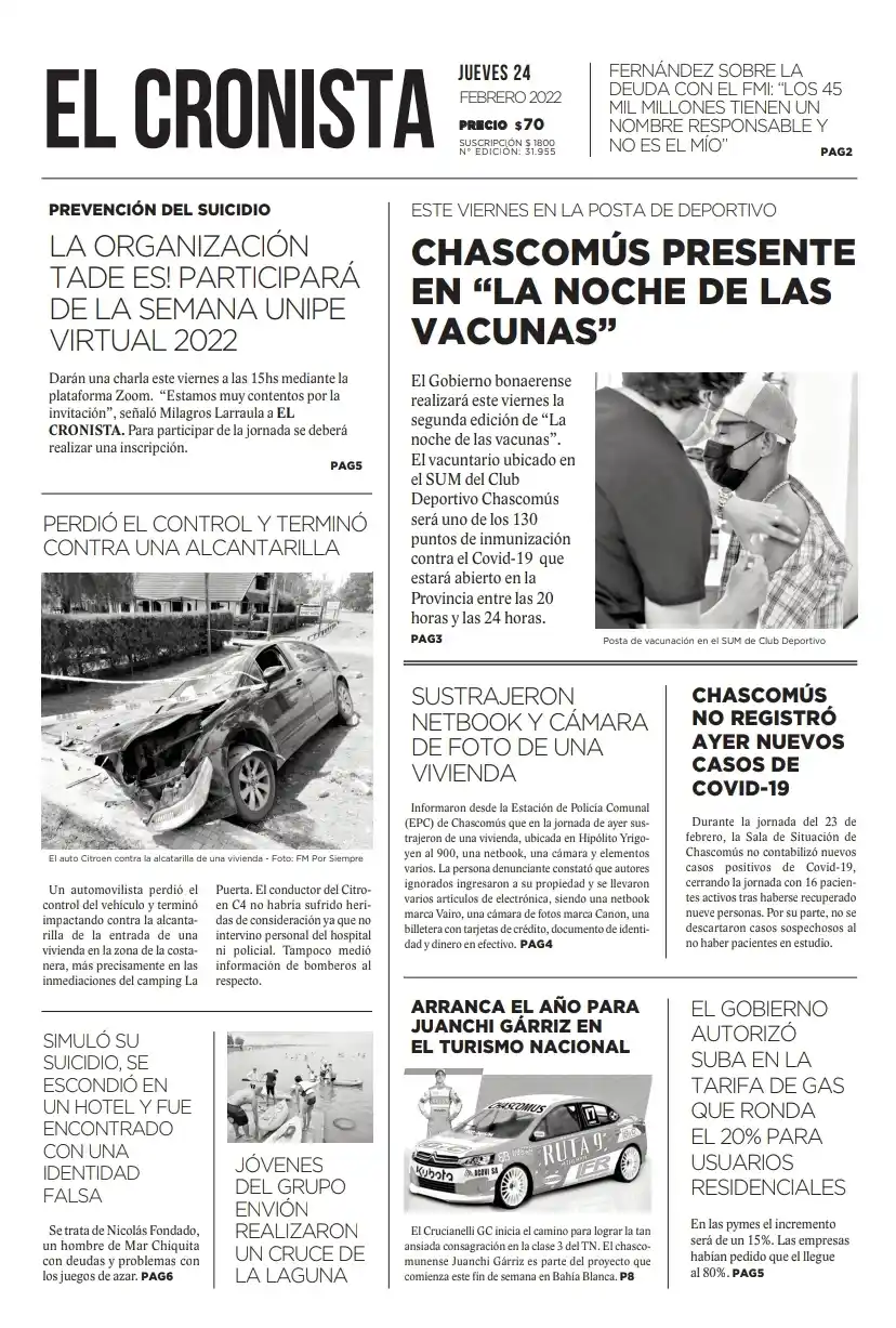 Tapa 24 febrero 2022