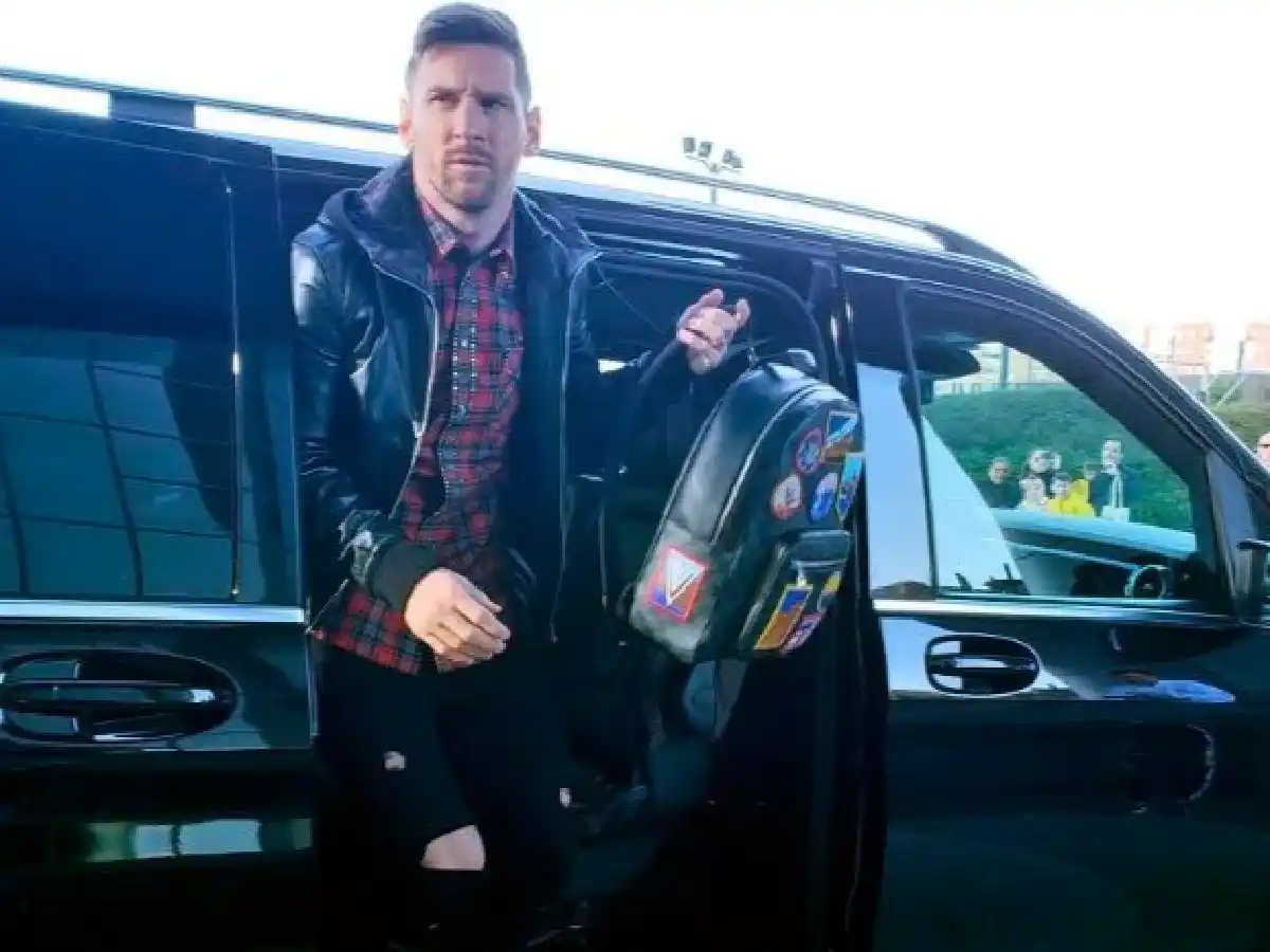 Messi llegó a Madrid y se sumó a la Selección 