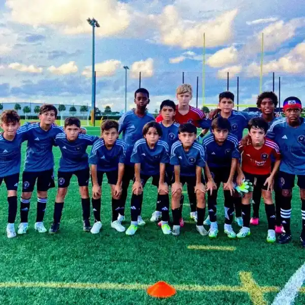 El pequeño jugó su primer partido en las divisiones juveniles del Inter Miami.