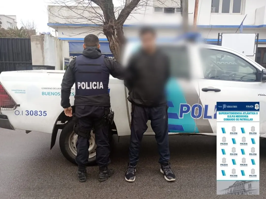 El hombre fue aprehendido