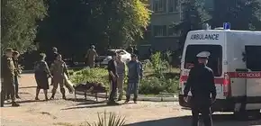 Explosión y tiros en un colegio de Crimea