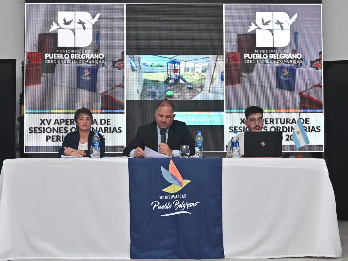 Fiorotto resaltó la inversión en obras públicas y seguridad realizados en Pueblo Belgrano