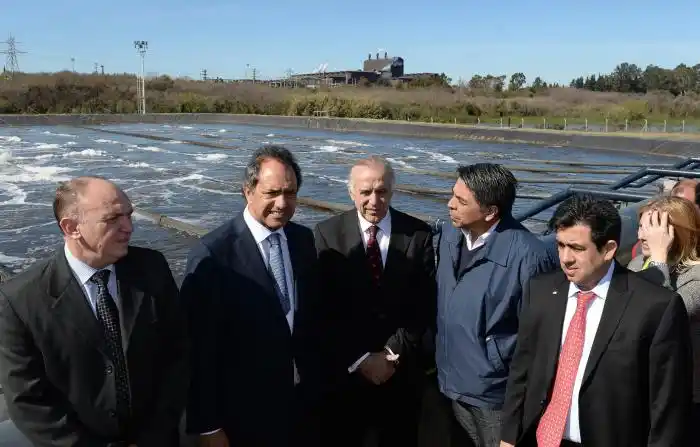 Scioli inauguró importantes obras de materia energética en San Nicolás