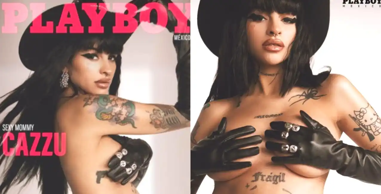 Cazzu posó embarazada para la portada de la revista Playboy: las fotos