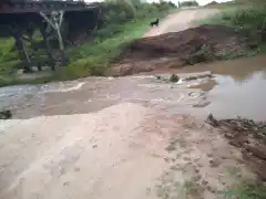 Lluvias: no soportó la intensa precipitación en La Jacinta