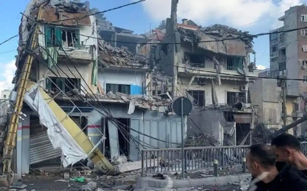 Fotografía del reciente ataque israelí en Líbano.