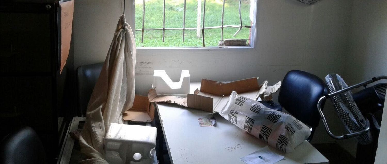 Destrozaron y robaron el Centro de Salud de Parque Hermoso