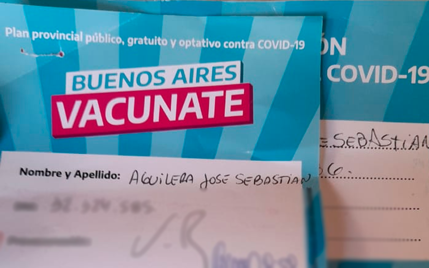Carnet de vacunación encontrado