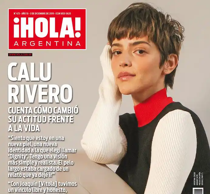 La actriz Calu Rivero con una nueva actitud de vida