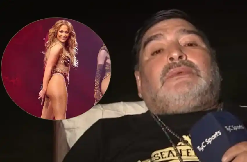 Maradona reveló que quiso tener un encuentro con Jennifer López